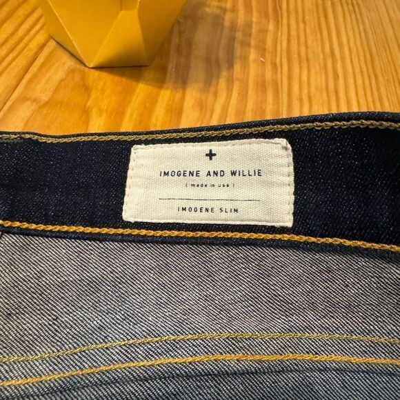NWOT Imogene + Willie Jeans Imogene Slim Size 27 Handmade USA Dark Wash - Picture 4 of 12